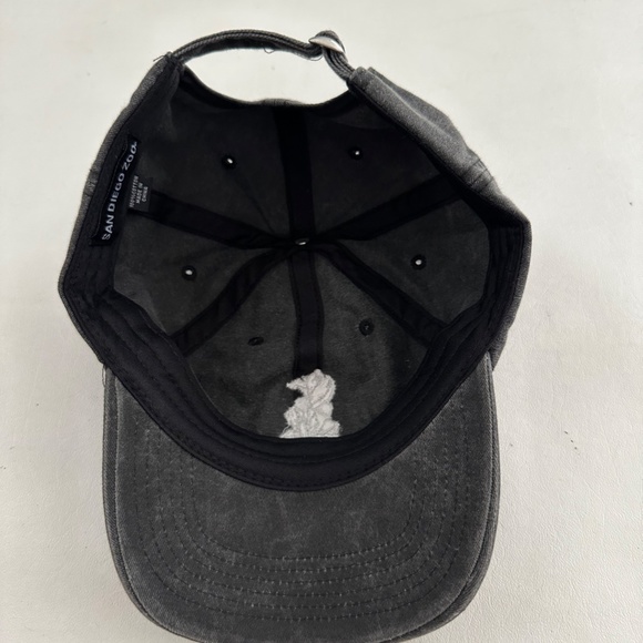 New San Diego Zoo Wild Life Ailiance Gray Baseball Cap Hat One Size - Picture 4 of 4